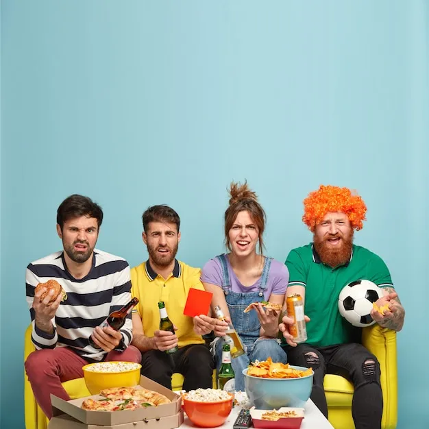 一群体育爱好者在分析比赛数据